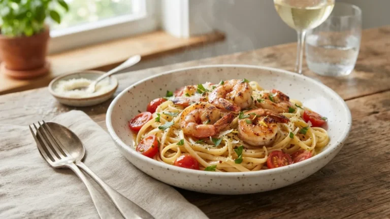 Garlic butter shrimp pasta — 20-Minute Garlic Butter Shrimp Pasta