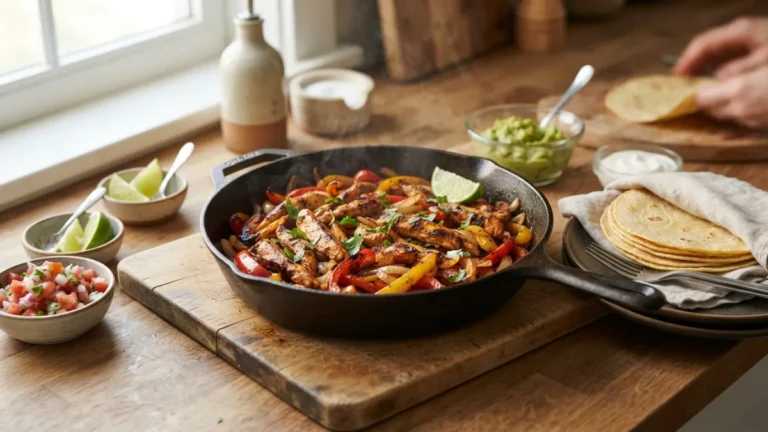 One-pan chicken fajitas — One-Pan Chicken Fajitas in Under 30 Minutes